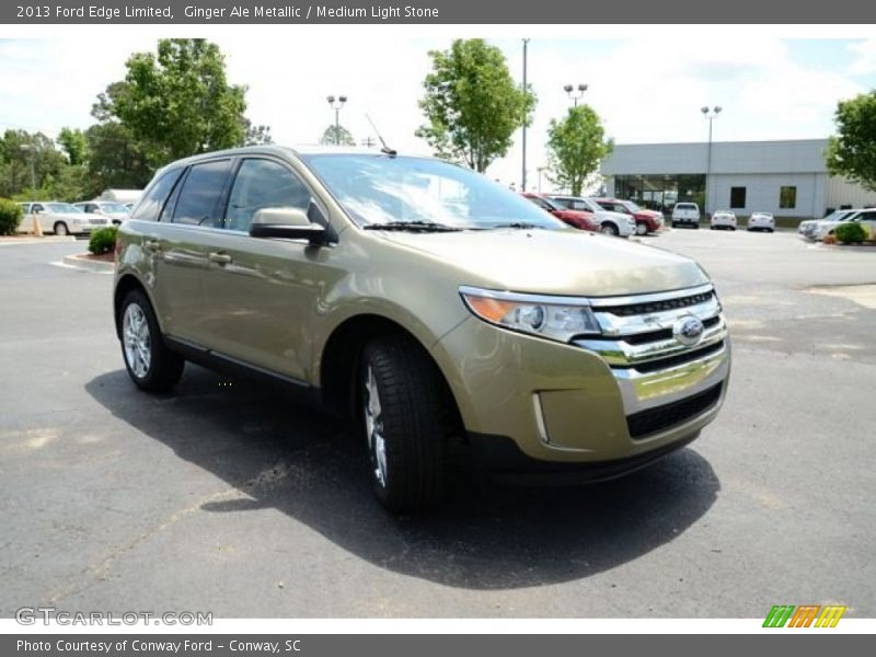 Ginger Ale Metallic / Medium Light Stone 2013 Ford Edge Limited