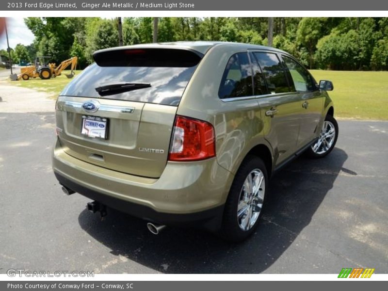 Ginger Ale Metallic / Medium Light Stone 2013 Ford Edge Limited
