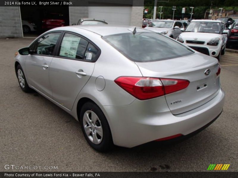 Bright Silver / Black 2014 Kia Forte LX