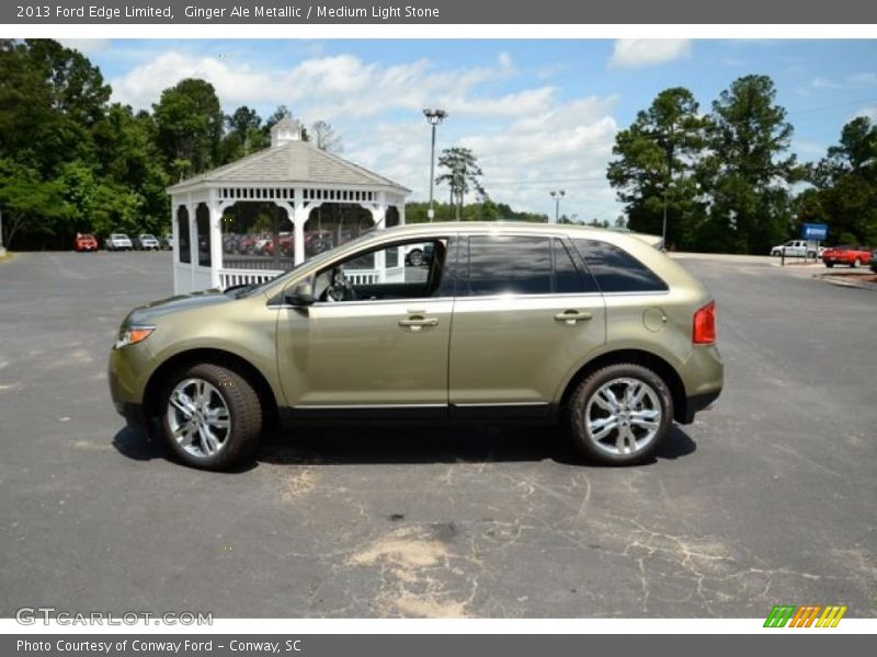 Ginger Ale Metallic / Medium Light Stone 2013 Ford Edge Limited