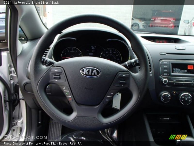 Bright Silver / Black 2014 Kia Forte LX