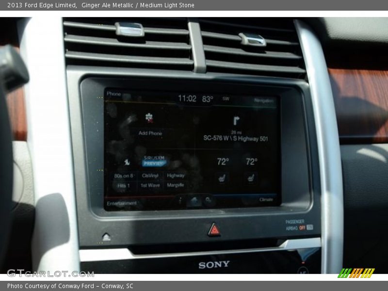 Ginger Ale Metallic / Medium Light Stone 2013 Ford Edge Limited