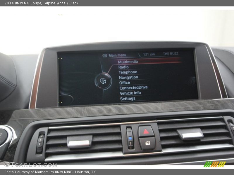 Controls of 2014 M6 Coupe