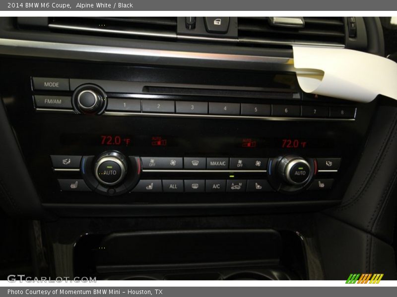 Controls of 2014 M6 Coupe