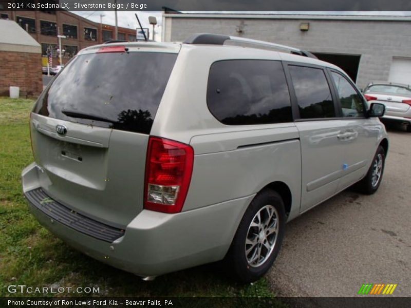 Silverstone Beige / Beige 2014 Kia Sedona LX