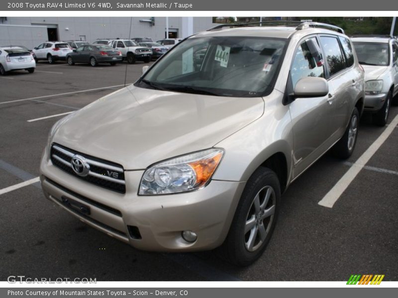 Savannah Metallic / Taupe 2008 Toyota RAV4 Limited V6 4WD