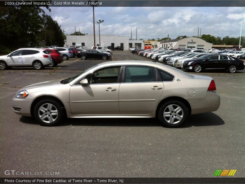 Gold Mist Metallic / Neutral 2009 Chevrolet Impala LS