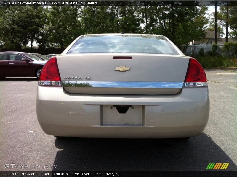 Gold Mist Metallic / Neutral 2009 Chevrolet Impala LS