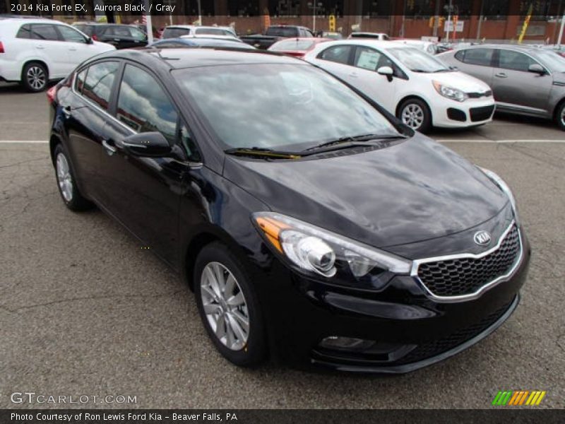 Aurora Black / Gray 2014 Kia Forte EX