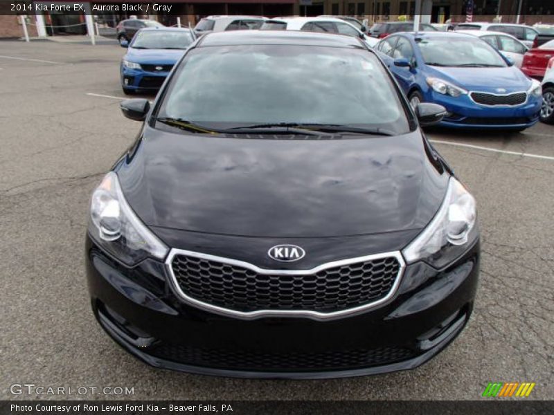 Aurora Black / Gray 2014 Kia Forte EX