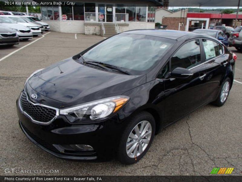 Aurora Black / Gray 2014 Kia Forte EX