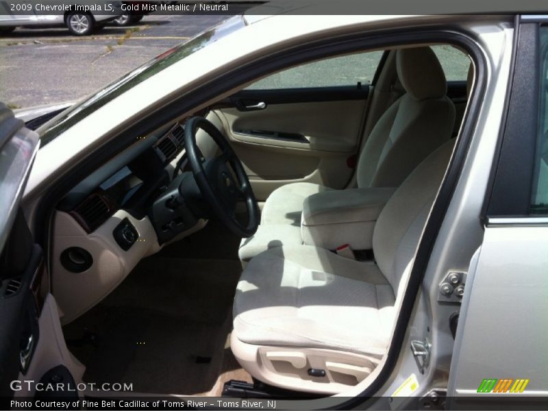 Gold Mist Metallic / Neutral 2009 Chevrolet Impala LS
