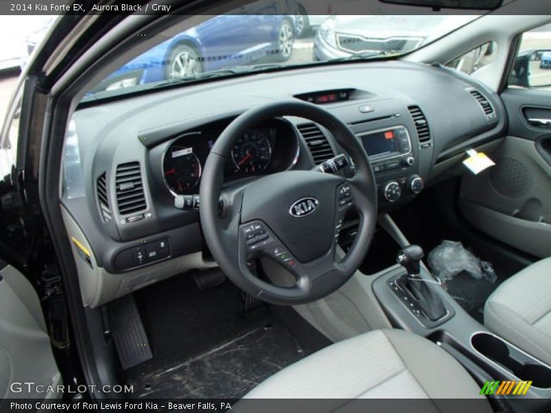 Aurora Black / Gray 2014 Kia Forte EX
