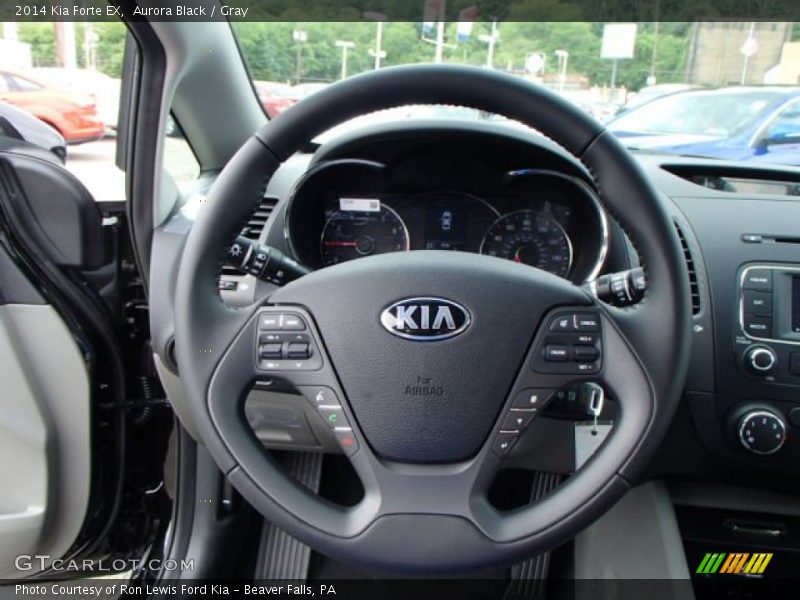 Aurora Black / Gray 2014 Kia Forte EX