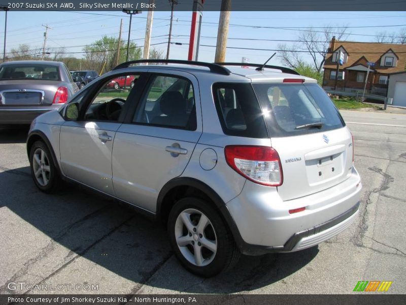 Silky Silver Metallic / Black 2007 Suzuki SX4 AWD