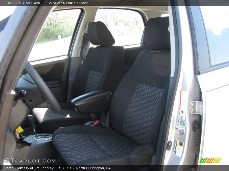 Silky Silver Metallic / Black 2007 Suzuki SX4 AWD