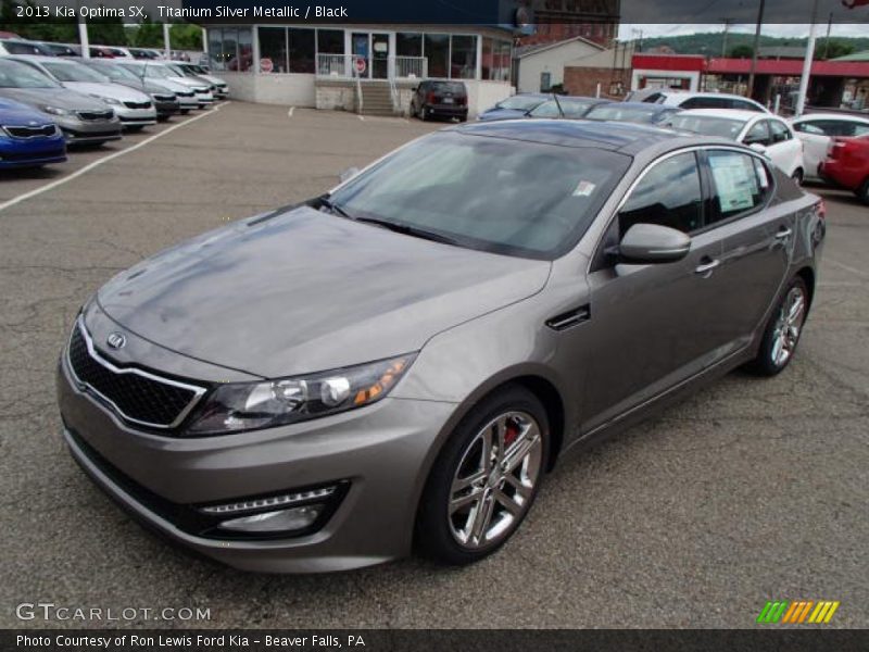 Titanium Silver Metallic / Black 2013 Kia Optima SX