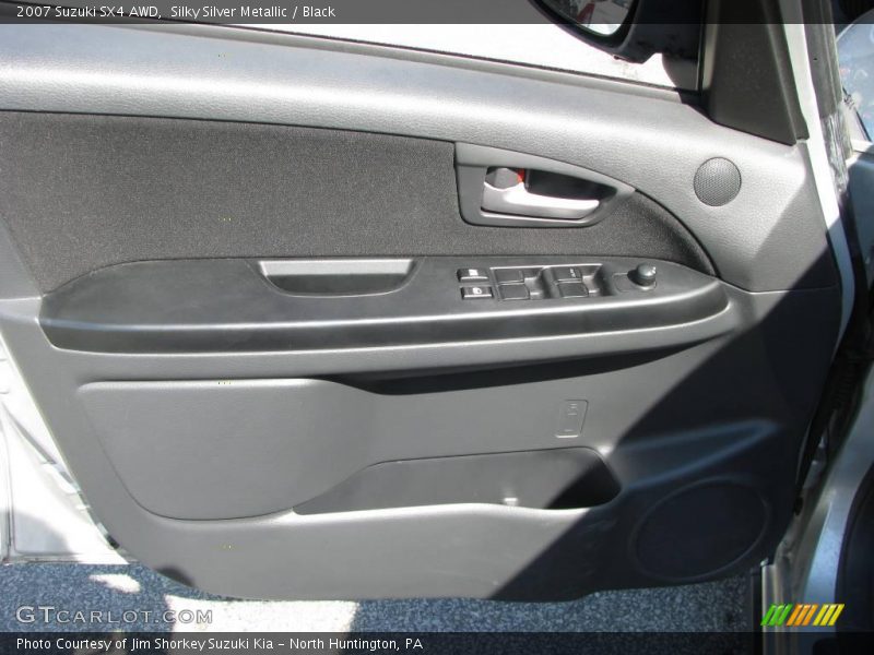 Silky Silver Metallic / Black 2007 Suzuki SX4 AWD