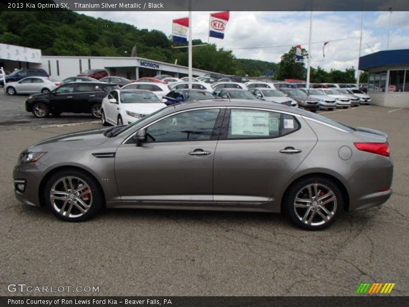 Titanium Silver Metallic / Black 2013 Kia Optima SX