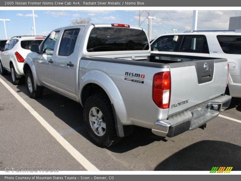 Radiant Silver Metallic / Nismo Blue 2005 Nissan Frontier Nismo Crew Cab 4x4