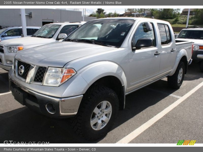 Radiant Silver Metallic / Nismo Blue 2005 Nissan Frontier Nismo Crew Cab 4x4