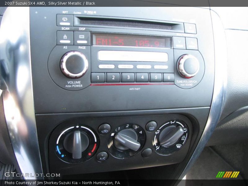 Silky Silver Metallic / Black 2007 Suzuki SX4 AWD