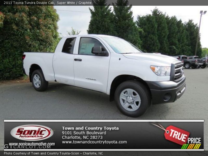 Super White / Graphite 2013 Toyota Tundra Double Cab
