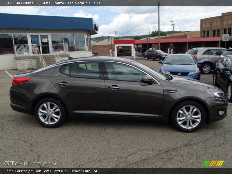 Metal Bronze Pearl Metallic / Beige 2013 Kia Optima EX