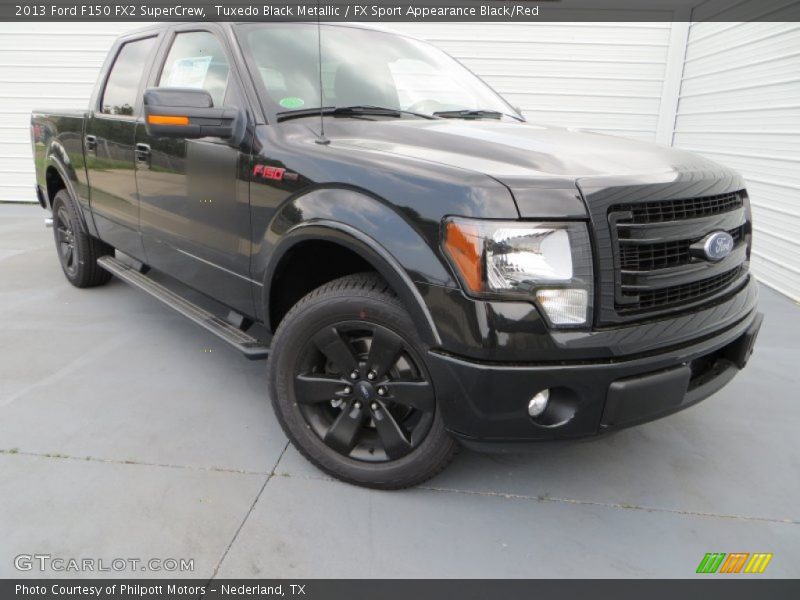 Tuxedo Black Metallic / FX Sport Appearance Black/Red 2013 Ford F150 FX2 SuperCrew