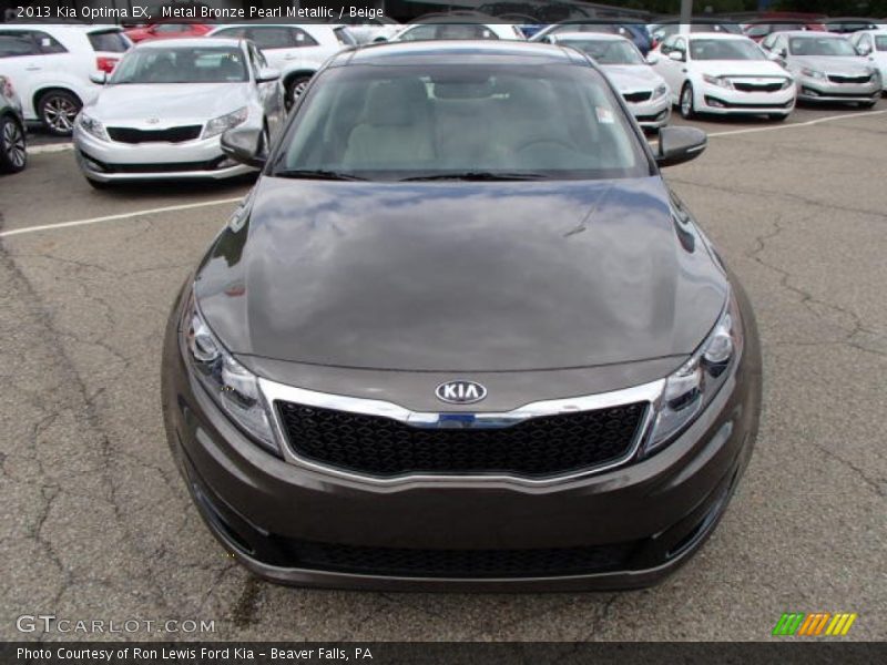 Metal Bronze Pearl Metallic / Beige 2013 Kia Optima EX