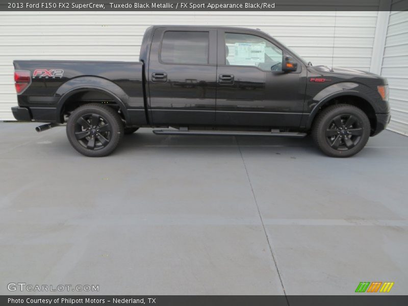 Tuxedo Black Metallic / FX Sport Appearance Black/Red 2013 Ford F150 FX2 SuperCrew