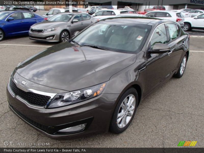 Metal Bronze Pearl Metallic / Beige 2013 Kia Optima EX
