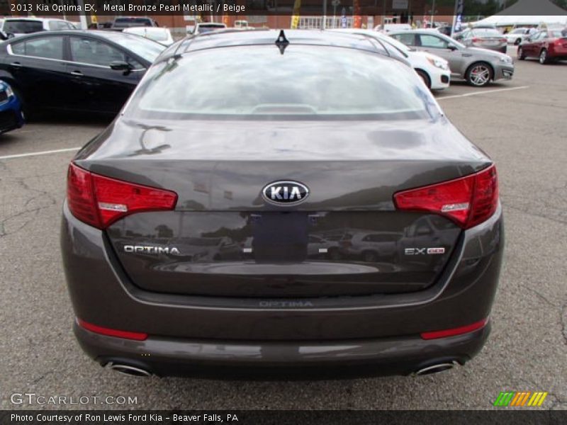 Metal Bronze Pearl Metallic / Beige 2013 Kia Optima EX