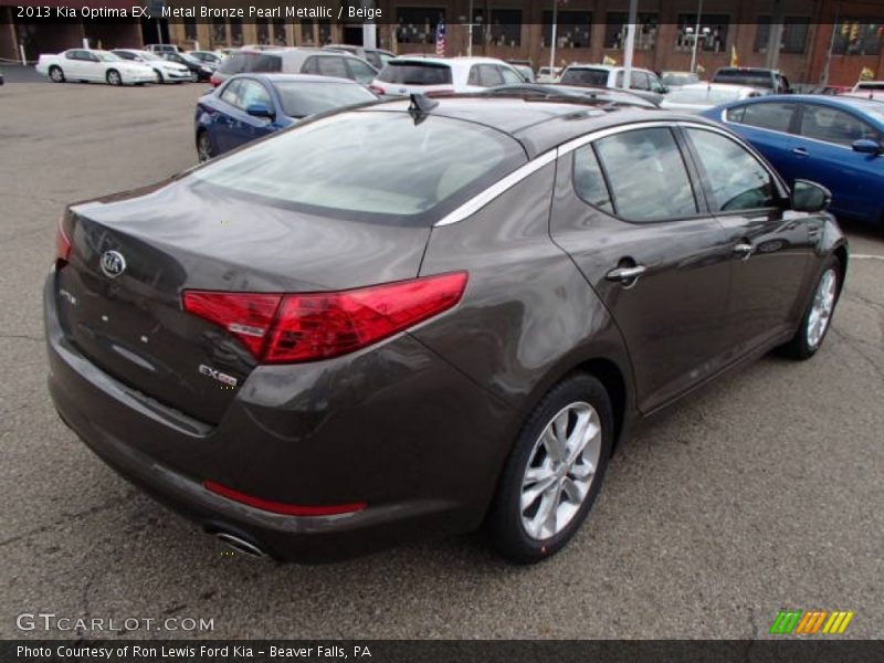 Metal Bronze Pearl Metallic / Beige 2013 Kia Optima EX