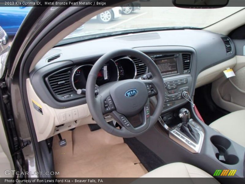 Metal Bronze Pearl Metallic / Beige 2013 Kia Optima EX