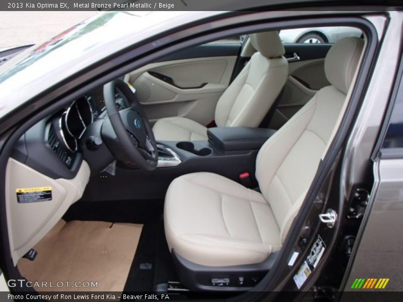 Metal Bronze Pearl Metallic / Beige 2013 Kia Optima EX