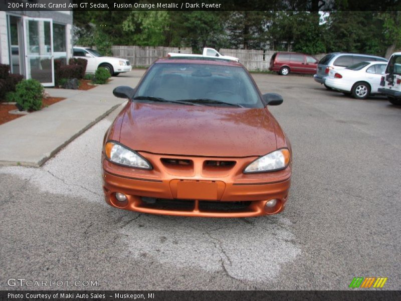 Fusion Orange Metallic / Dark Pewter 2004 Pontiac Grand Am GT Sedan