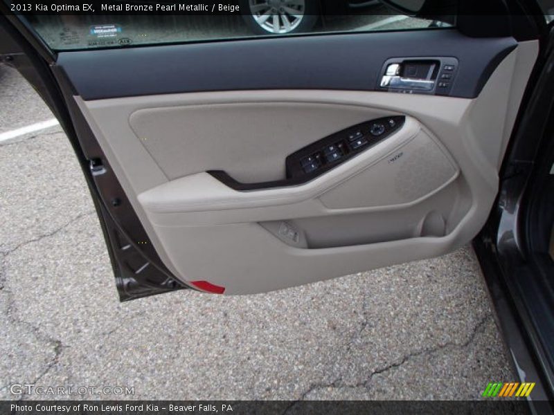 Metal Bronze Pearl Metallic / Beige 2013 Kia Optima EX