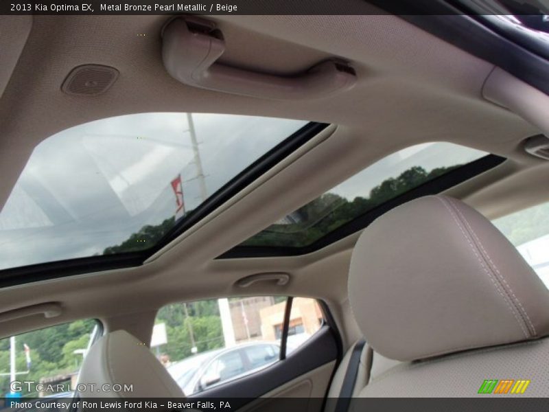 Metal Bronze Pearl Metallic / Beige 2013 Kia Optima EX