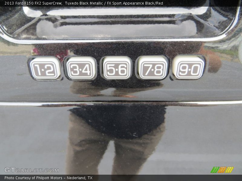 Tuxedo Black Metallic / FX Sport Appearance Black/Red 2013 Ford F150 FX2 SuperCrew