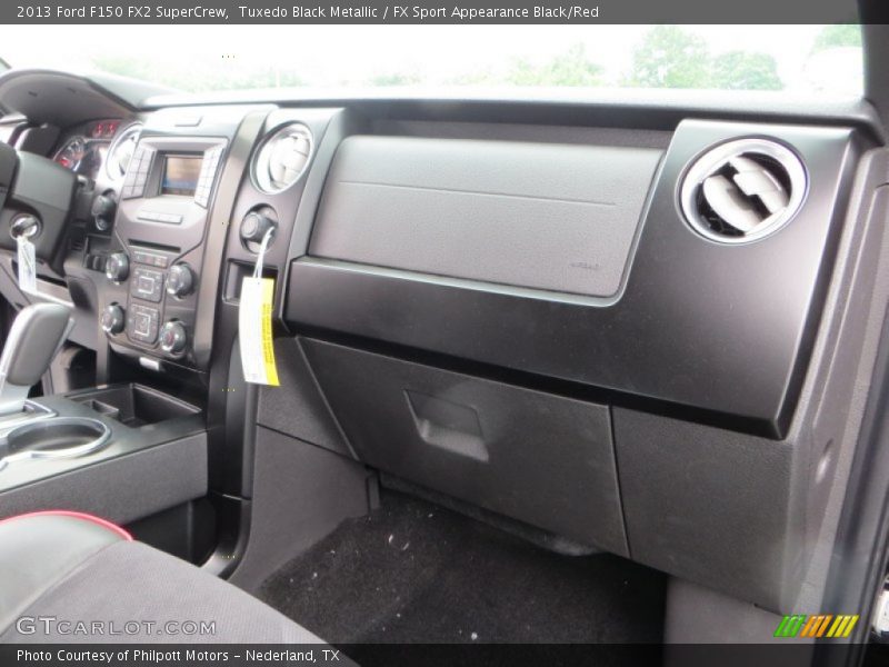 Tuxedo Black Metallic / FX Sport Appearance Black/Red 2013 Ford F150 FX2 SuperCrew