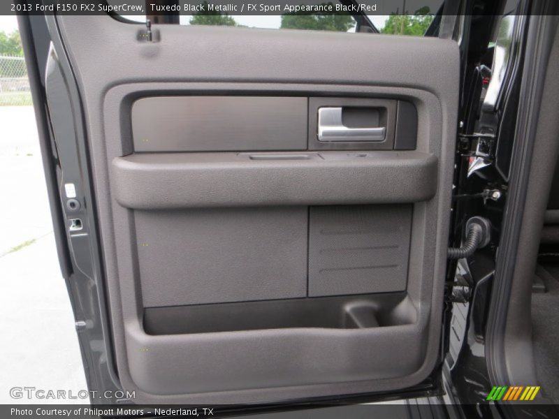 Tuxedo Black Metallic / FX Sport Appearance Black/Red 2013 Ford F150 FX2 SuperCrew