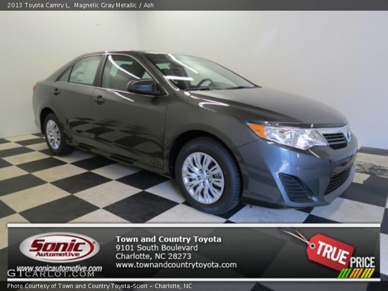 Magnetic Gray Metallic / Ash 2013 Toyota Camry L