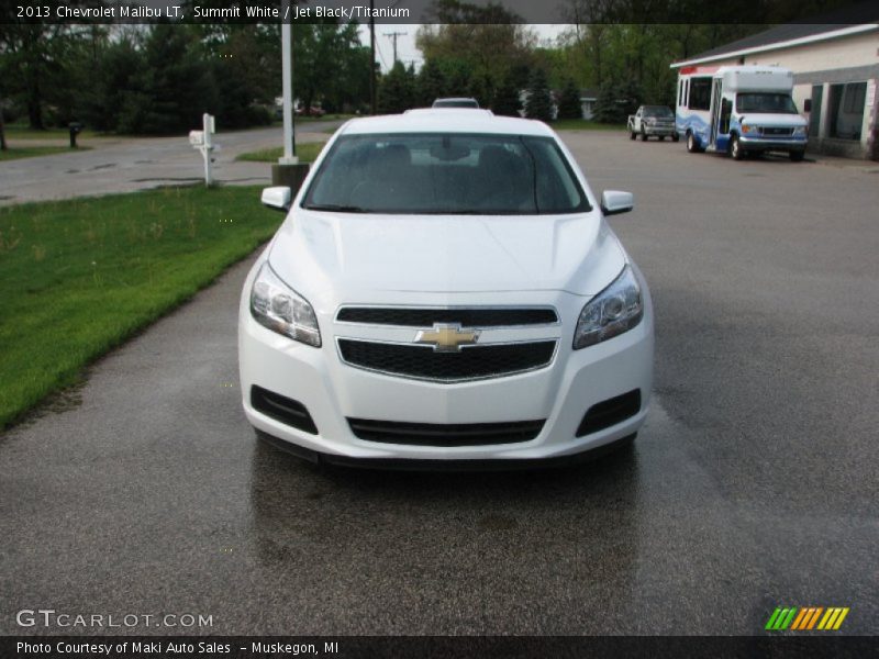 Summit White / Jet Black/Titanium 2013 Chevrolet Malibu LT