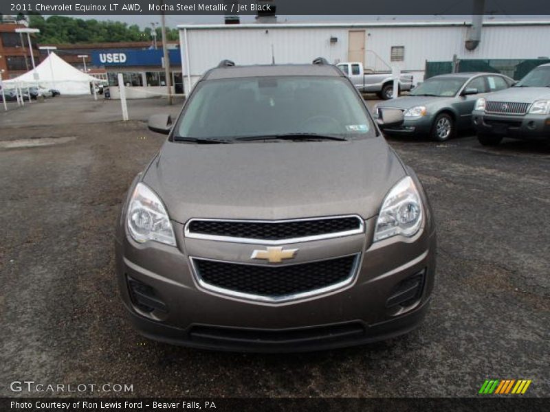 Mocha Steel Metallic / Jet Black 2011 Chevrolet Equinox LT AWD