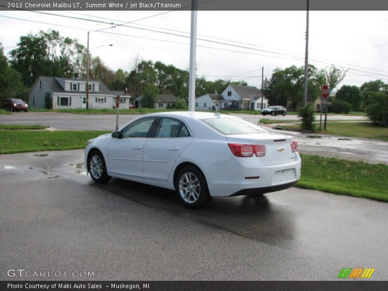 Summit White / Jet Black/Titanium 2013 Chevrolet Malibu LT