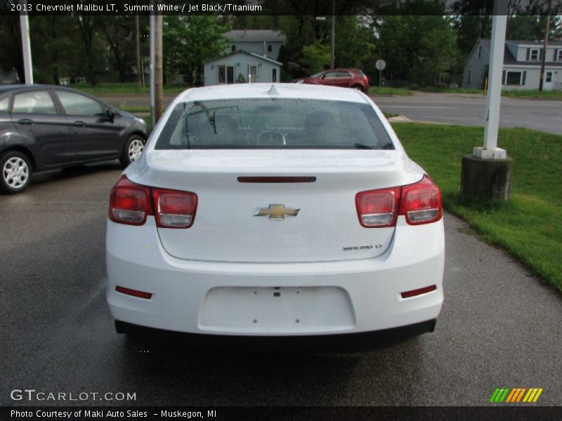 Summit White / Jet Black/Titanium 2013 Chevrolet Malibu LT