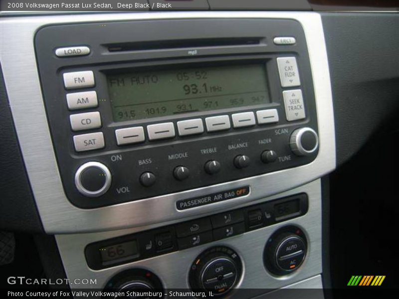 Deep Black / Black 2008 Volkswagen Passat Lux Sedan