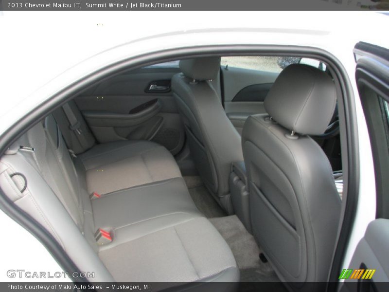 Summit White / Jet Black/Titanium 2013 Chevrolet Malibu LT