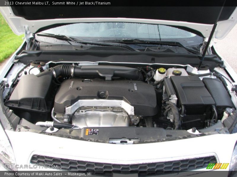 Summit White / Jet Black/Titanium 2013 Chevrolet Malibu LT